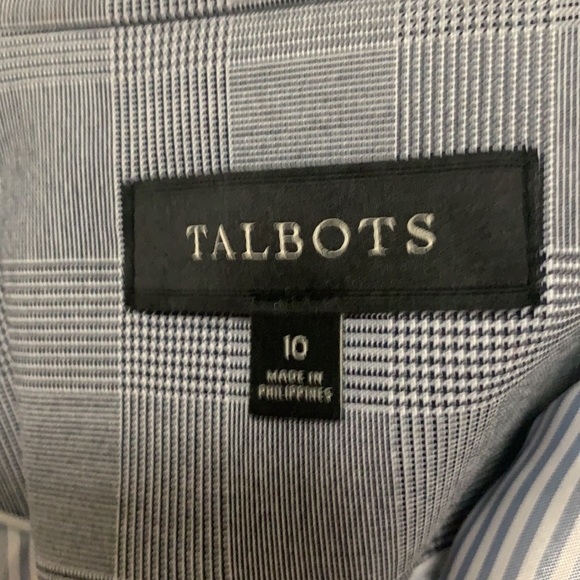 Navy and white Talbots jacket - Picture 6 of 7